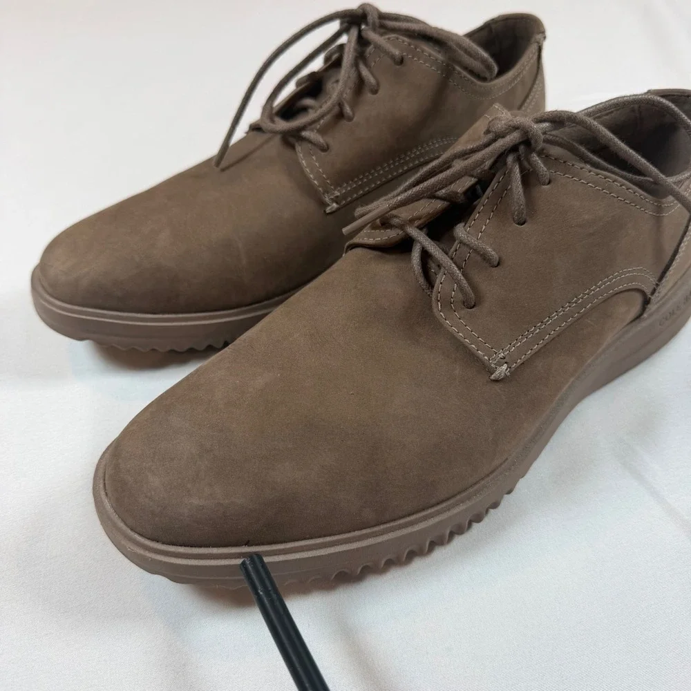 Cole Haan Grand Plus Taupe/Brown Nubuck Oxford Shoes Mens C34383 Casual‎ Dress